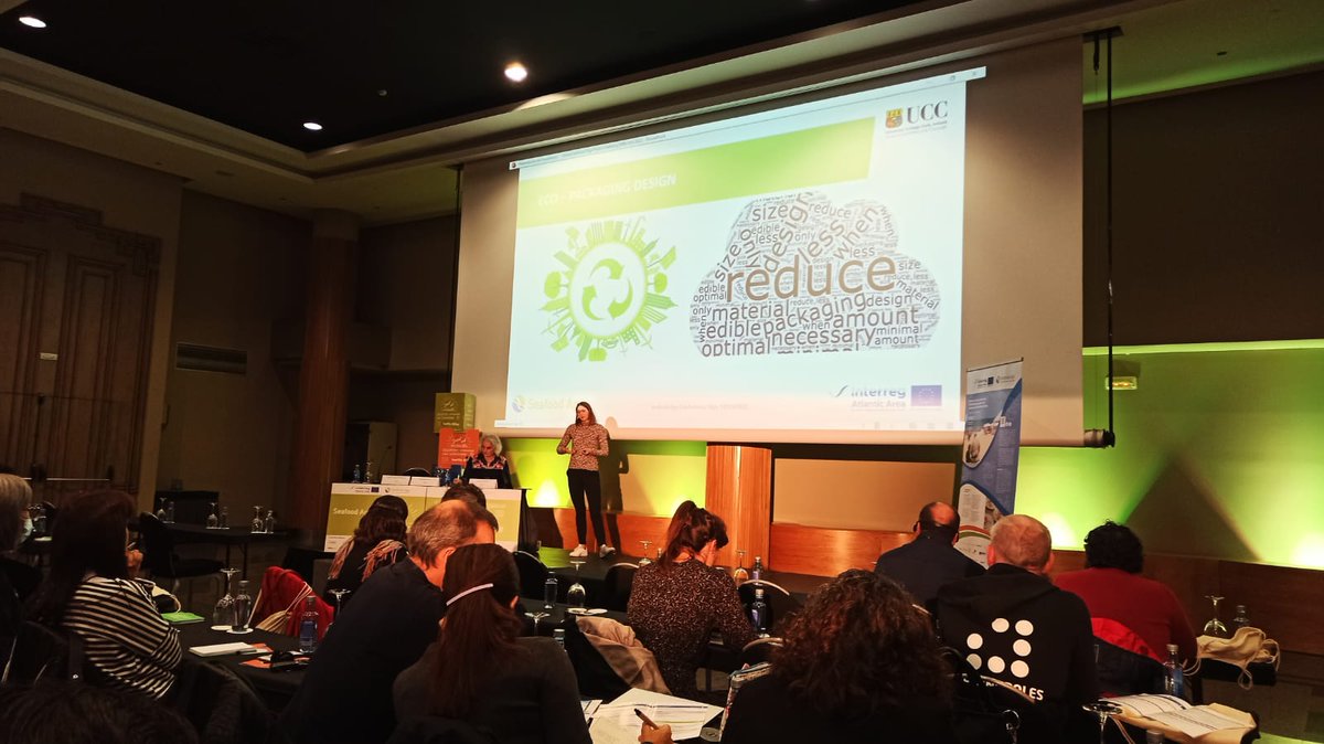 Ina Bremenkamp <a href="/UCC/">UCC Ireland</a> nos presenta el diseño de nuevos envases eco-innovadores. Ina Bremenkamp presents the design and formulation of eco-packaging solutions for our RTE seafood product. #ciculareconomy <a href="/AtlanticArea/">Interreg Atlantic Area</a>