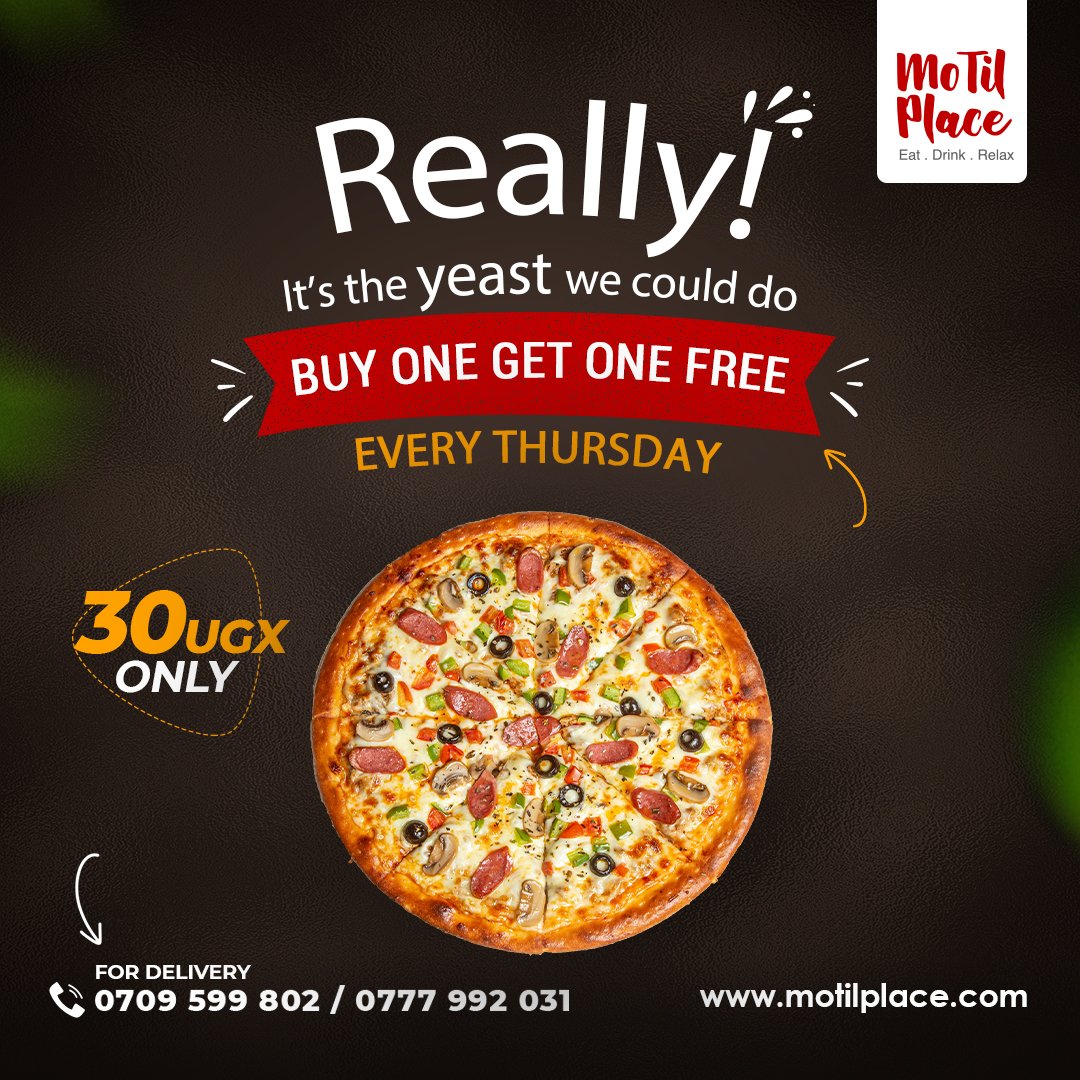 MotilPlace's tweet photo. Are you looking for a place to relax, wind down. MoTil brings you the best weekly offers you cannot afford to miss out on! Swipe left to have your mind blown!
You can find us along Mutungo-Biina road at Baijuka stage.
For delivery call or  Whatsapp us on 0709599802/0777992031 https://t.co/kteMO6uR6W