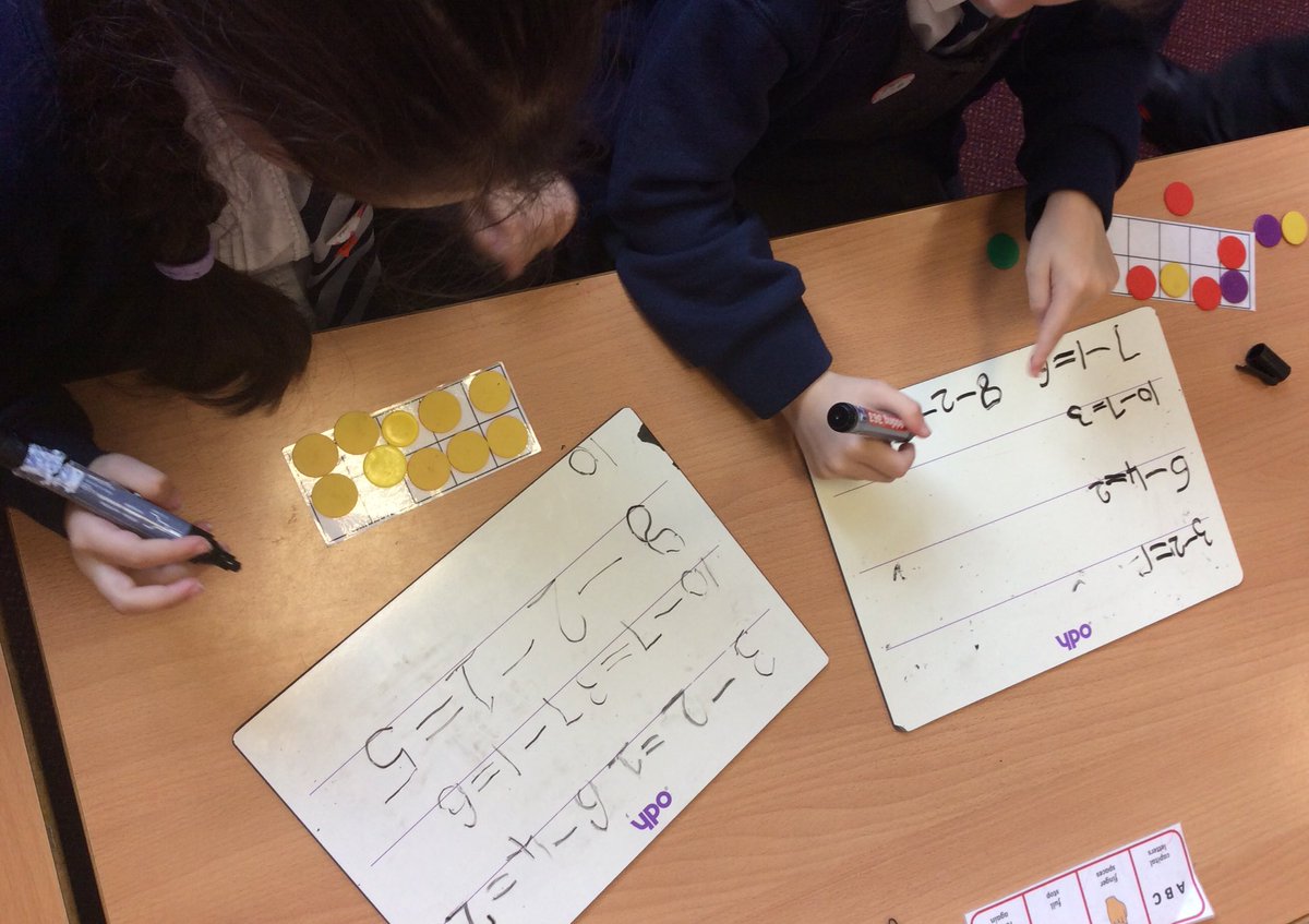 ABCPschool's tweet photo. #Class12D have been subtracting using tens frames #ABMaths https://t.co/RbBuBZWSO1
