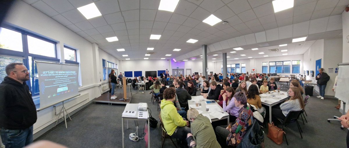 LisaHumphries2's tweet photo. Today is a massive day for CCG. Today we bring together 120 student leaders that represent our 7 Student Unions from our 7 Colleges. Student voice has never been more important and it is stronger than ever for us. Excited to work with these amazing students to make a difference https://t.co/5081y5mWGm