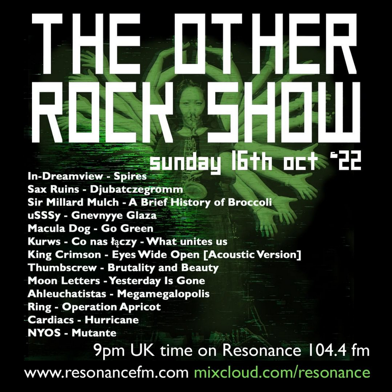 OrganMagazine's tweet photo. ORGAN THING: Listen back to this week's Other Rock Show on Resonance FM with #Ahleuchatistas, #KingCrimson, #NYOS, #uSSSy, #SaxRuins, #Cardiacs, #MaculaDog, #Kurws and more... https://t.co/FLCuWwe1hk #MusicRadio #ProgRock #OtherRock https://t.co/FgBDSdlmy2
