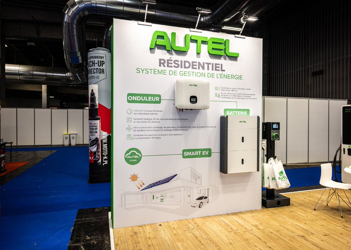 AutelEvcharger's tweet photo. Autel Event | Autel at EQUIPAUTO, Paris
Have a look at what we bring here for MaxiCharger Series in Paris, France.
⚡️Our new energy-related products will be exhibited in Hall 1 Stand S110.
#autel #ev #evnews #dccharger #fastcharging #maxicharger #equipauto #newenergy #equipauto https://t.co/MQUpVmFqoB