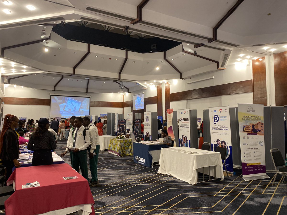 CampusFranceCam's tweet photo. SAPEF_2022 - 2ème jour 

Retrouvez-nous à l’hôtel Hilton et à l’Institut Français du Cameroun de 9h à 17h30
Visites de stands-conférences -ateliers
Entrée libre et gratuite !

#SAPEF_2022
#CampusFranceCameroun
#InstitutFrançaisduCameroun
#AmbassadeDeFranceAuCameroun https://t.co/nhyGx0o2AD