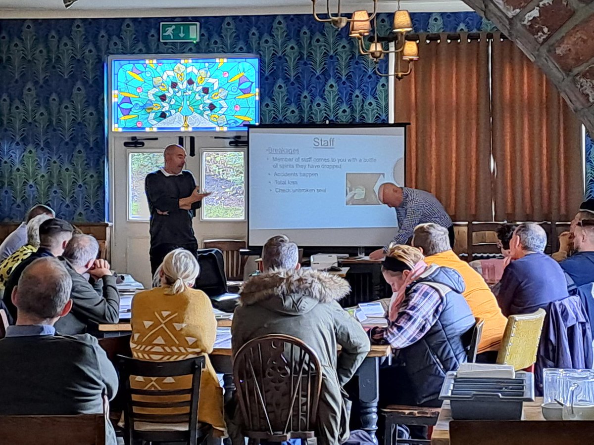 Our BDM Ben Darwin at a fantastic training course with some <a href="/greeneking/">Greene King</a> publicans yesterday. A great course and it was good to meet some publicans really engaging with their businesses.