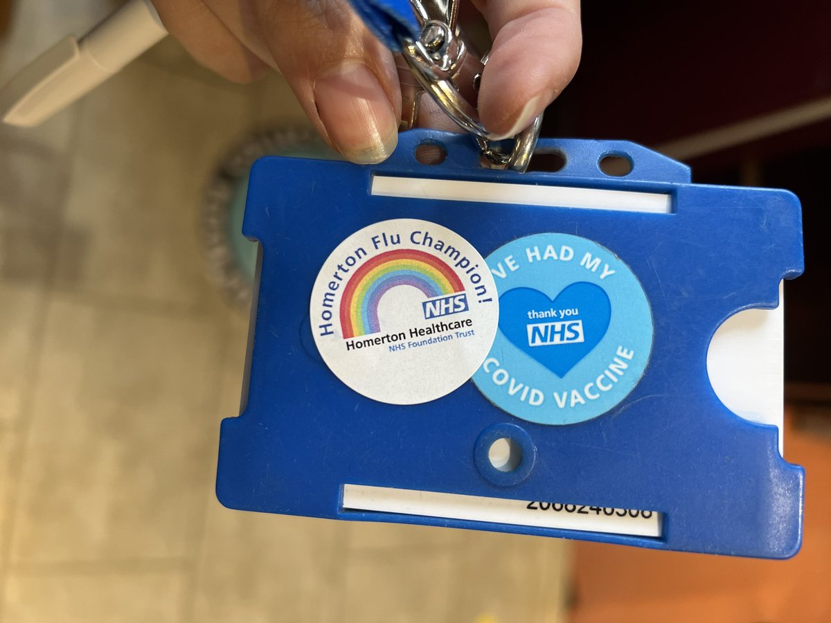 Flu jab done! By the lovely Ruth Stocks of course, she’s done it 6 years in a row and I refuse to let anyone else do it 😅 

Not sure what I’ll do when one of us leaves Homerton 🥲