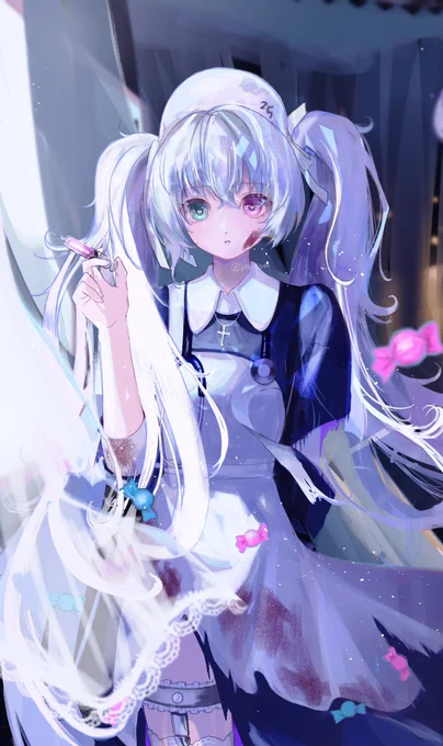 ハロウィンニーゴミク  #prsk_FA #初音ミク #ニーゴミク  再掲です