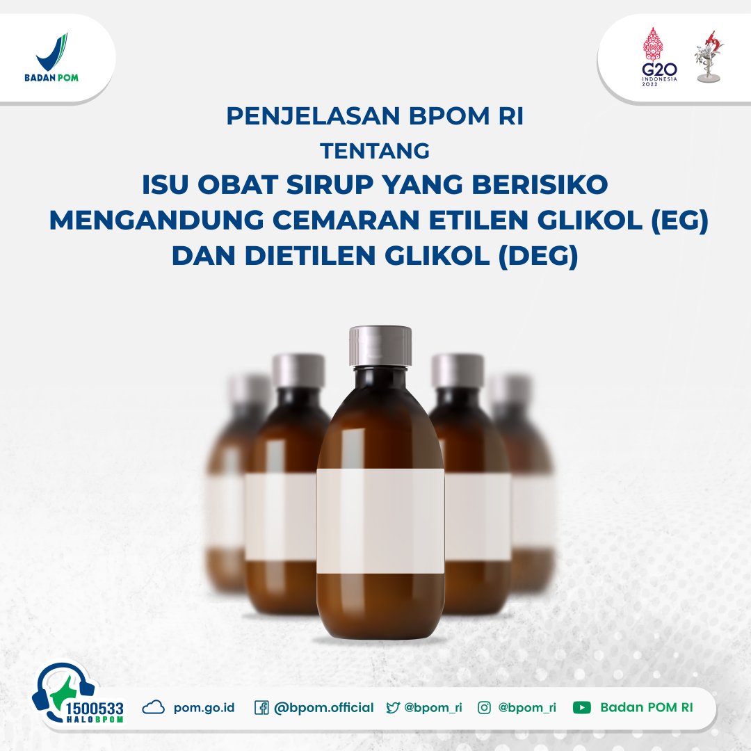Update pernyataan kemenkes dan distributor obat Farmasi, terkait penggunaan sirup bebas kandungan EG dan DEG.. 
A thread
Sumber terpercaya
Ini lah update Sirup2 dan Paracetamol yang aman.