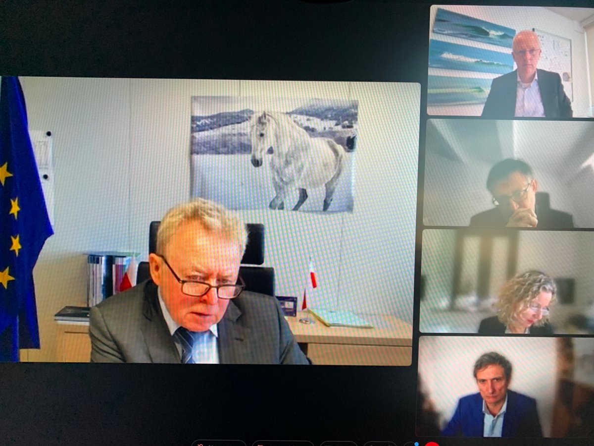 jwojc's tweet photo. A very important meeting, on the eve of the preparation of the EC’s communication, with representatives of the mineral fertilizers sector - @FertilizersEuro @BorealisGroup @yara @Grupa_Azoty, Andreas Steinbuechler, Jacob Hansen, Monica Andres Enriquez, Tomasz Włostowski. https://t.co/yquQd3U590