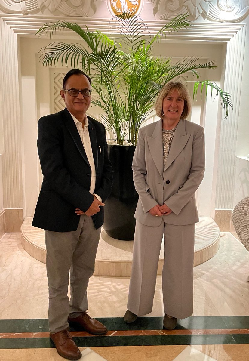 For further more #cooparation: Yesterday #DFG Secretary General Dr. Heide Ahrens and the Principal Scientific Advisor Prof. Sood @PrinSciAdvGoI meet in Delhi - exchanging about #science and #technology landscapes in #India and Germany and Indo-German-Collaboration in #research.