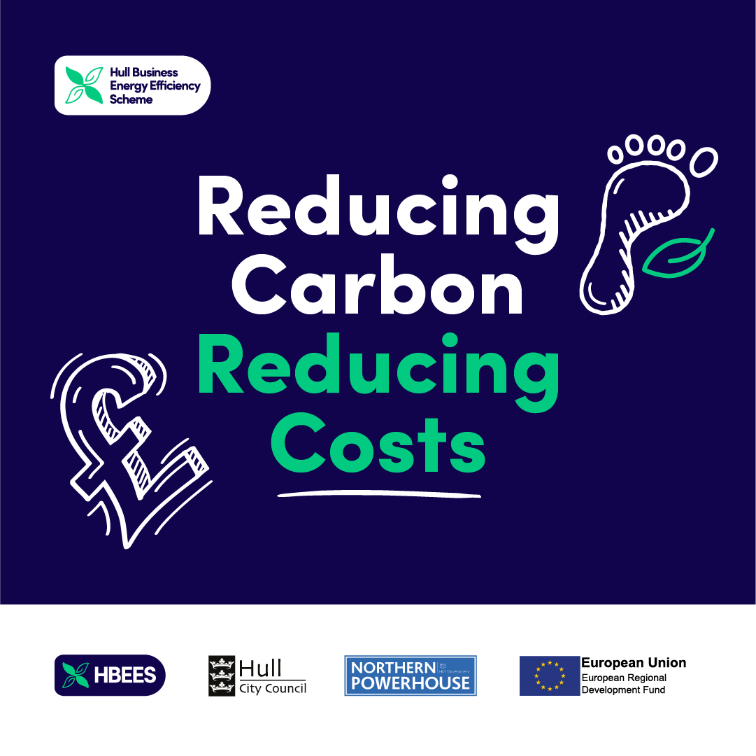 hbeesuk's tweet photo. Here at HBEES, our aim is to help SMEs in Hull reduce their emissions and energy costs!
We are supporting Hull’s mission to become carbon neutral by funding SMEs up to £15,000 to make energy saving changes⚡️
Learn more here: https://t.co/phsrkakcb1
#Ohyesnetzero #HBEES https://t.co/Q107HNWtoS