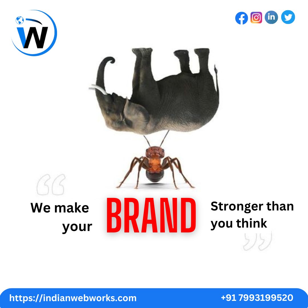 indianwebworks1's tweet photo. We tend to deliver the unexpected. So do our clients. To get the unexpected, we are set to build a brand stronger than you think. For Boosting your brand creatively, 

Contact us at +91 7993199520
Email: indianwebworks@gmail.com
https://t.co/DpXsW5i9uG

#digitalmarketing https://t.co/ZfHRVNhSpQ