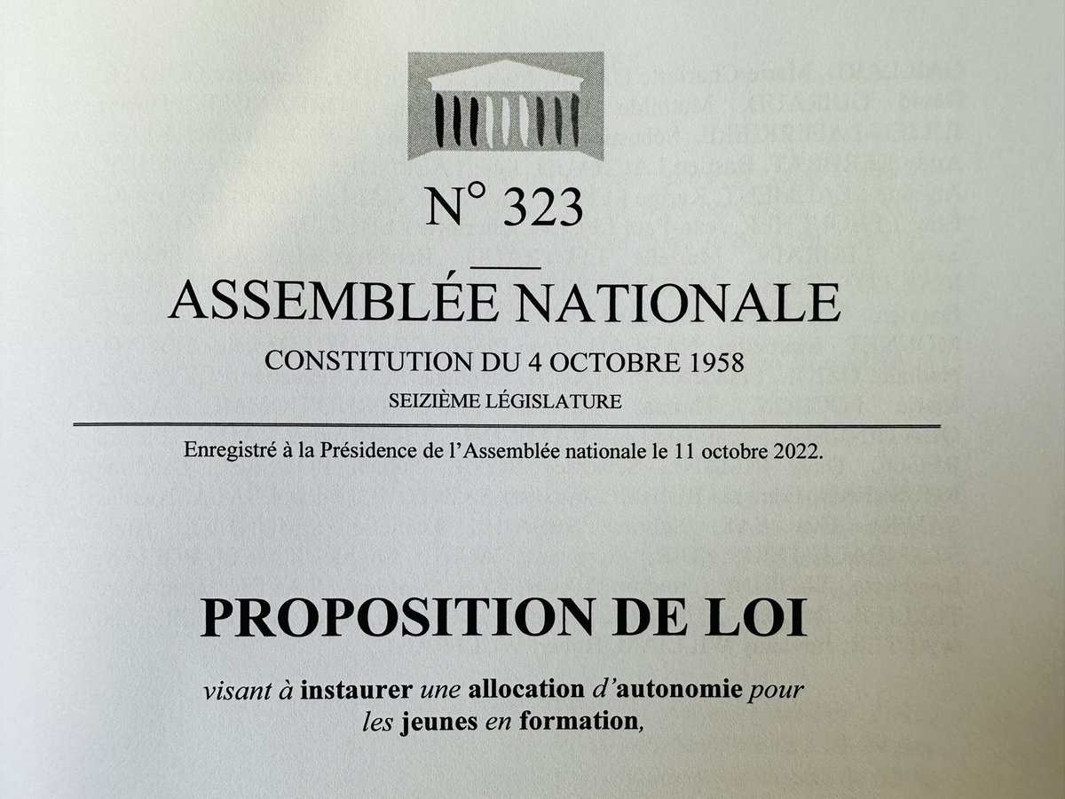 LouisBoyard's tweet photo. C’EST FAIT ! Notre proposition de loi visant à créer une allocation d’autonomie de 1102€/mois pour chaque jeune en formation est officiellement déposée à l’Assemblée nationale. ✊️ 

Le 24 novembre le choix sera simple, voulez-vous oui ou non éradiquer la précarité étudiante ? https://t.co/KDg8rejxho