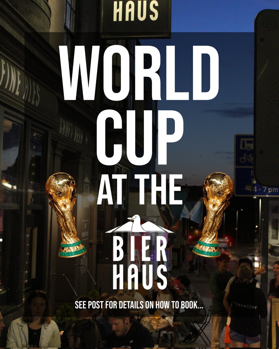 BrtnBierhaus's tweet photo. The World Cup is almost upon us! ⚽
If you're looking for a venue, you can get booked in now! Some games may not be bookable but drop us a message to find out.
Message us on any social media, or Call 01273686386 to enquire!
#Brighton #WorldCup #Qatar2022 #BrightonPub https://t.co/tBhi0APZL3