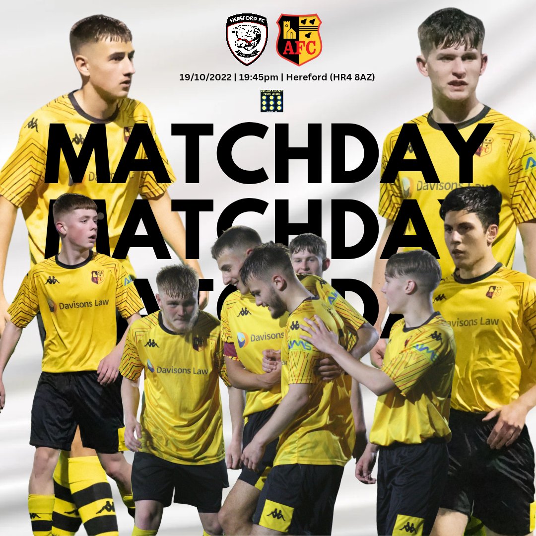 RomulusU18s's tweet photo. 𝗠𝗔𝗧𝗖𝗛𝗗𝗔𝗬! 🧡

🆚️ Hereford FC
⏰️ 19:45pm KO
🏟 Hereford (HR4 8AZ)
🏆 Midlands Floodlit Youth League 

Alvechurch are back in action tonight hoping to make it 3️⃣ wins in a row in all competitions as we take on high-flying Hereford. 💪 

#UpTheChurch ⛪️ https://t.co/GhHBuLoWaf