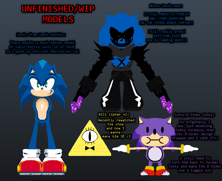 FunkyBunny on X: The day is FINALLY here!! My FNF VS Sonic.exe model pack  is available for download! Thank you so much to @pupper_sub and  @specterpaddle for the help on their respective