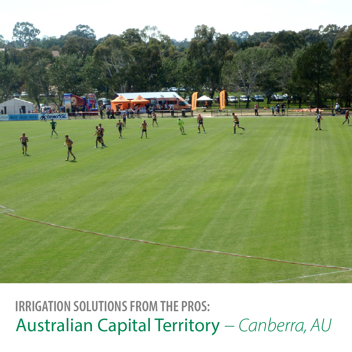 RainBirdCorp's tweet photo. We partnered with TIS to help renovate an extensive parkland and sportsgrounds #irrigation system for the Australian Capital Territory. Learn how IQ Central Control is helping save time, money and #water. https://t.co/Wq6id0aM5g.  #Australia #TheIntelligentUseOfWater https://t.co/OwCM8GiaXU