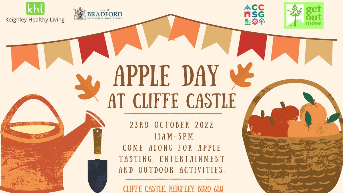 BradfordMuseums's tweet photo. One of the best things about autumn is seeing the apples ripening on the branches - and the fun of picking them and baking them into something delicious! 🍏🍎

Come along to #CliffeCastle today for some apple tasting and outdoor activities!

Find out more: https://t.co/oKW8sdjFaQ https://t.co/T0fmxliffR