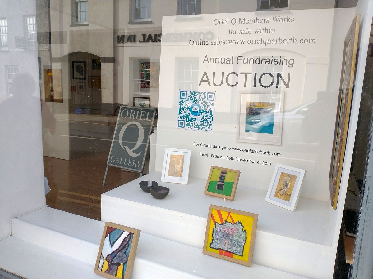 The Annual Oriel Q Gallery "Art Treasures" fundraising Auction opens for viewing and bidding on Friday 21st Oct at 10.00am.
View in the gallery or online at 
jumblebee.co.uk/artistsandcoll…...
This year we have a bumper 90 lots !! #orielqnarberth <a href="/Art_CASW/">CASW - Contemporary Art Society for Wales</a> <a href="/ArtsWales/">ArtsWales</a> <a href="/Welsh_art/">Welsh Art</a> #narberth