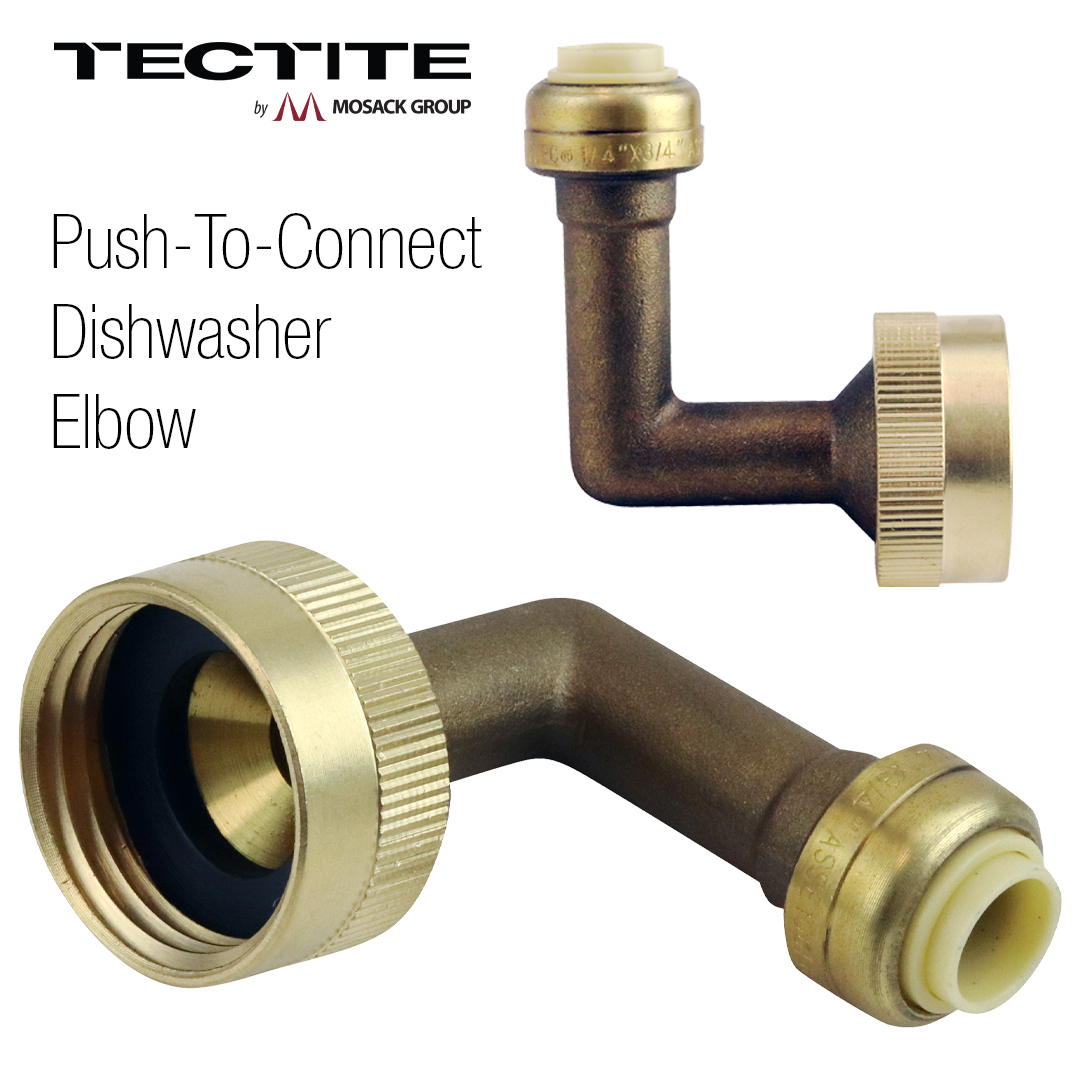 ApolloByTMG's tweet image. Need to connect a dishwasher easily? Use our push-to-connect dishwasher elbow. It has a ¼” push end x ¾” MNPT end. #TectitebyMosackGroup #PushToConnect #MosackGroup