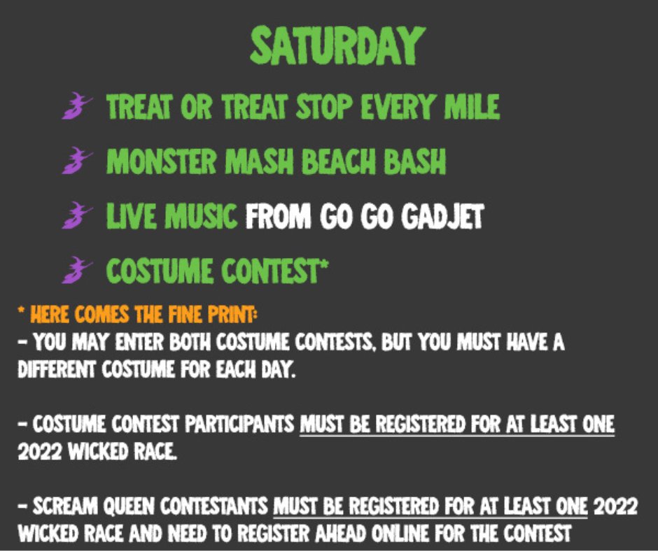 JandARacing's tweet photo. The Old Point Wicked 10K & 5K Weekend has all the spooktacular events to make this halloween weekend the best weekend yet! Check out the #RunWicked Weekend highlights and sign up now at https://t.co/pVuVdZugvK ๐ https://t.co/JYWcQWbRS4