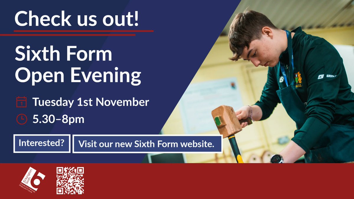 Thinking of applying to Eckington Sixth Form? Explore our school, meet our staff and find out what makes us special at our Open Evening. Our exciting new Sixth Form site has all the info you might need: visiteckingtonsixth.co.uk #AchievingExcellence