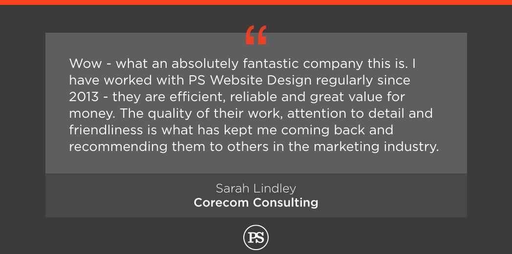 Check out our fabulous review from Sarah Lindley, Corecom Consulting.
#pswebsitedesign #websitedesign #webdevelopers #webdesign #yorkshire #ilkley #leeds