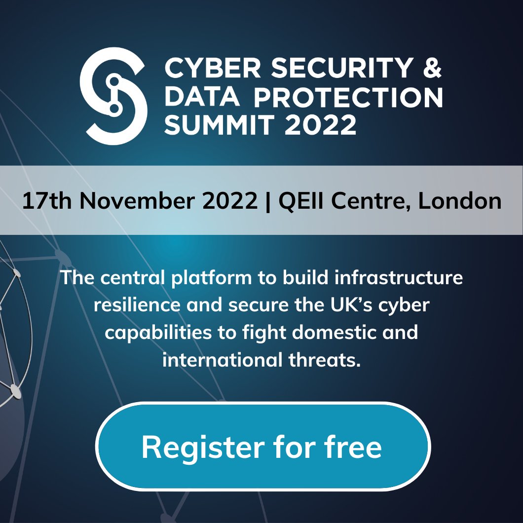 DigiGovExpo's tweet image. Did you enjoy #GovTech22 last week? 

👉 Then why not join us at #Cyber22 - @UKCyberSummit - the meeting place for public sector IT security leaders.
🎫 Book your free pass: hubs.la/Q01q0dfy0
👀 View the agenda: hubs.la/Q01q0hlL0