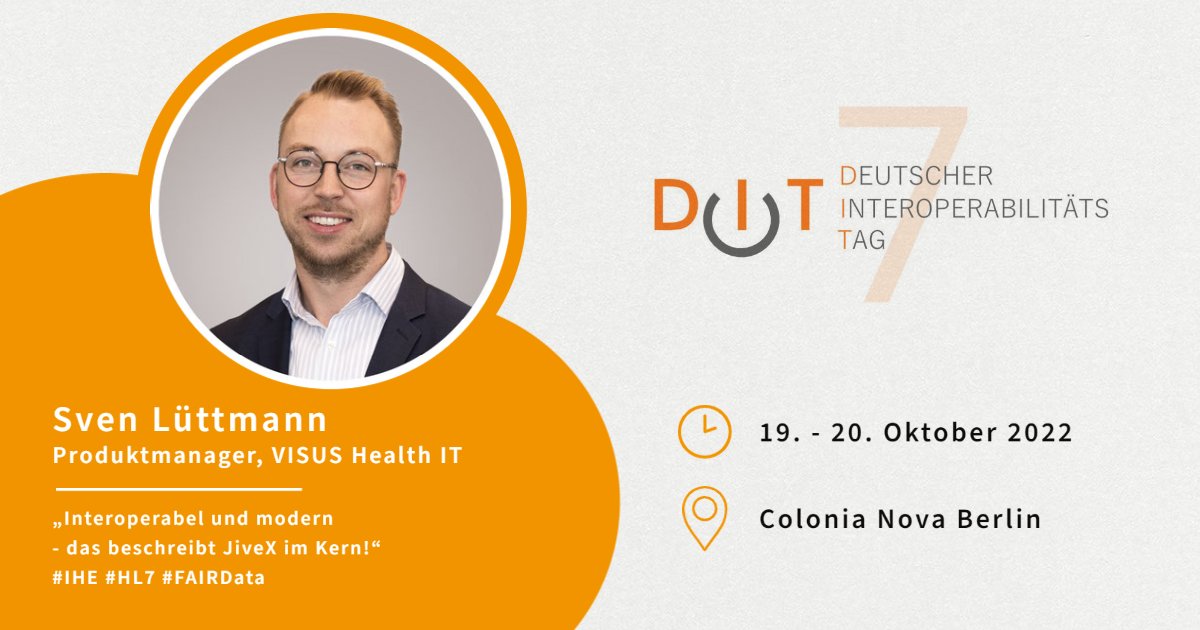 VISUSHealthIT's tweet photo. Unser Produktmanager Sven Lüttmann nimmt beim 7. Deutschen Interoperabilitätstag (#DIT22) als Speaker an der Diskussionsrunde "Es wird viel geFHIRt. Sind wir schon interoperabel?" teil.
https://t.co/wnhF1wgELB
@ztg_nrw https://t.co/6DWxaWwZjQ