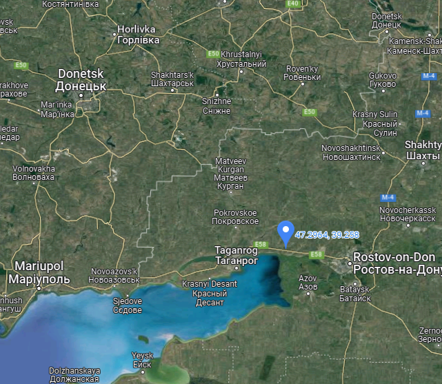 Igor Girkin is still in Russia: 47.29637, 39.25793

<a href="/GeoConfirmed/">GeoConfirmed</a> 

Credit: <a href="/papier_o/">Oskar Kochan</a>