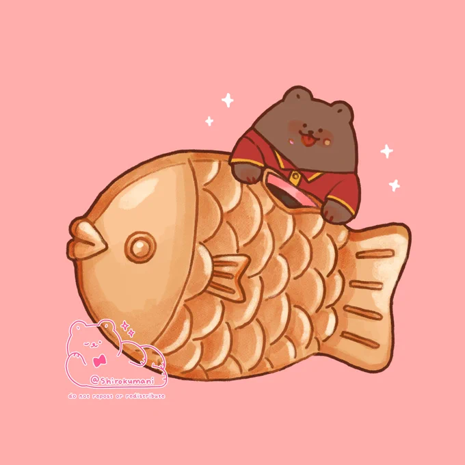 Day 18: Taiyaki Ice Cream!    #octobear 