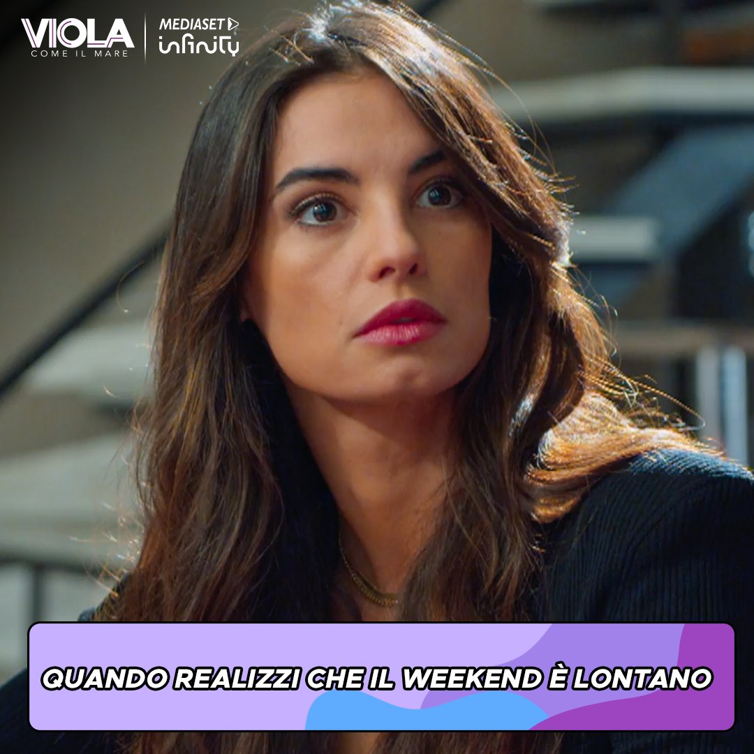 Il weekend è lontano... ma la quarta puntata di #ViolaComeIlMare vicinissima 🔥

Vi aspettiamo venerdì in prima serata su #Canale5 e in streaming su Mediaset Infinity!