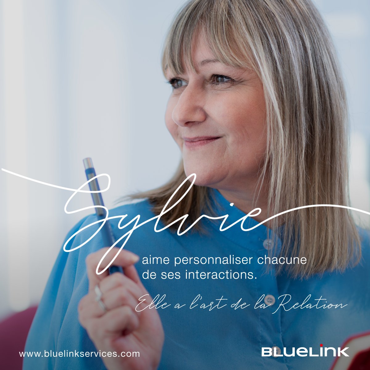« Chaque interaction est un moment de vérité. A ce titre, je suis convaincue qu’il est essentiel d’y apporter une touche d’attention pour en faire un moment unique, sur-mesure » : pour Sylvie, responsable Expérience client chez #BlueLink, la #relation est un art 🤝❤️