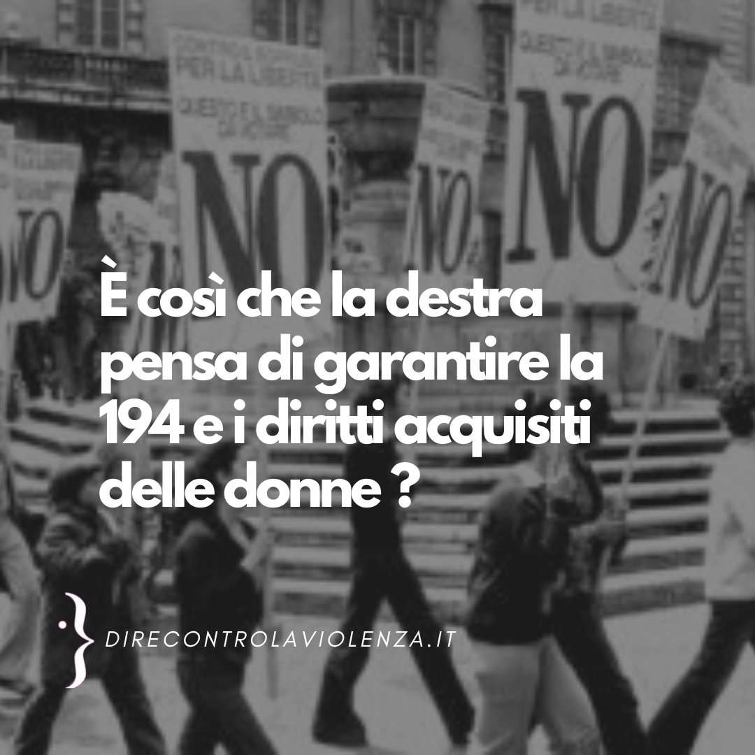 Si delinea già un chiaro profilo del cambiamento che sta tentando di mettere in atto la destra. Con un primo attacco ufficiale alla legge sull’#aborto, ancor prima che il governo si sia insediato. È questo il modo in cui verranno garantiti i #diritti e la libertà delle donne?