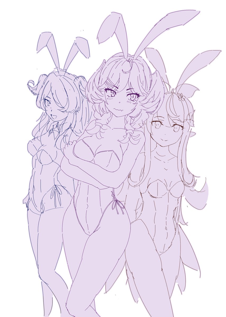 ノリで描いてたら、真ん中フィナーナじゃないの?ってなったけどまあ思いつきだからしょうがない… 