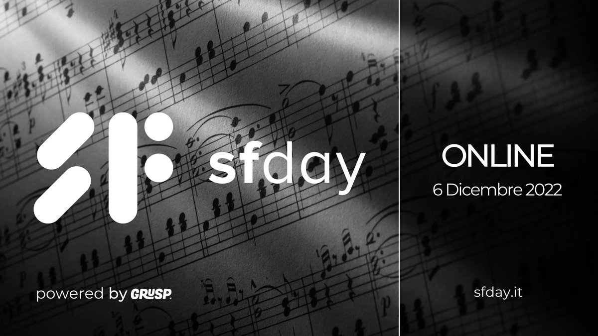 Non vediamo l'ora di incontrarci 📍 Online il 📅 06.12.22 

Prendi il tuo biglietto gratuito 🎫 buff.ly/3L3ki84

<a href="/grusp/">GrUSP</a> #sfday #symfony #php