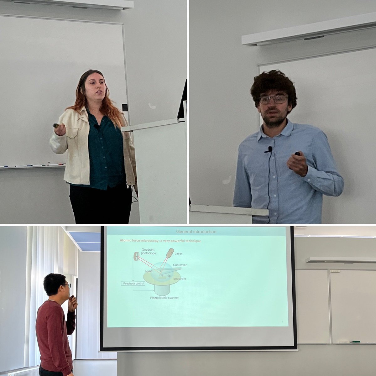 David Alsteens (@nbio_lab) on Twitter photo PhD Students’ day at the <a href="/LIBSTUCLouvain/">LIBST_UCLouvain</a> today! Three students of the <a href="/nBIO_lab/">David Alsteens</a> are on the floor, namely Rita (<a href="/Rita_Natividade/">Rita Natividade</a>), Simon (<a href="/sipetitjean/">Simon Petitjean</a>) and Qingrong (@zqr34851687). Congrats 👏🏻 for the nice presentations 🤩. PhD Students’ day at the <a href="/LIBSTUCLouvain/">LIBST_UCLouvain</a> today! Three students of the <a href="/nBIO_lab/">David Alsteens</a> are on the floor, namely Rita (<a href="/Rita_Natividade/">Rita Natividade</a>), Simon (<a href="/sipetitjean/">Simon Petitjean</a>) and Qingrong (@zqr34851687). Congrats 👏🏻 for the nice presentations 🤩.