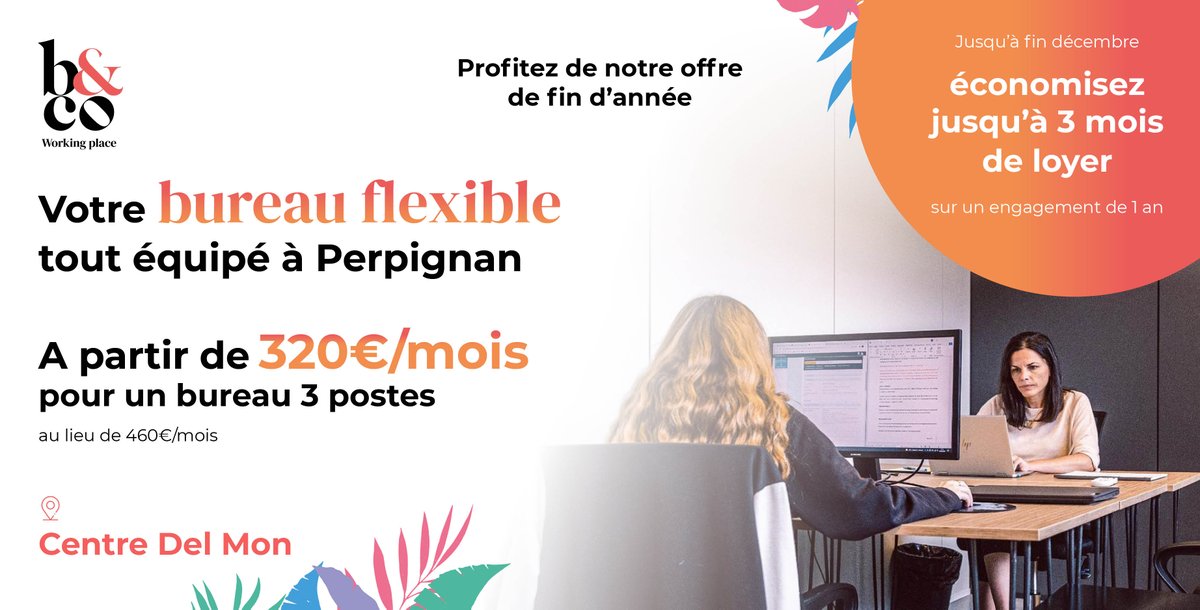 Jusqu’à fin décembre, économisez jusqu’à 3 mois de loyer sur un engagement de 1 an 

✔️ Au centre d’une zone commerciale 
✔️ Accessible par tous les moyens (Gare TGV, Gare routière, parking...). 
✔️ A proximité d’hôtels 

👉 lnkd.in/d-Dsut4C

#workspace #offre