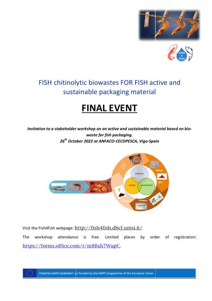 Fish4fishP's tweet photo. #Fish4FishAfter three  intense years of work  the Fish4Fish project has come to an end. The results will be presented in a public event on October 26 th by ANFACO in Vigo.  
The event will be on line at CINEA web site https://t.co/LirSPI7FDV... https://t.co/dxIZxsVmew