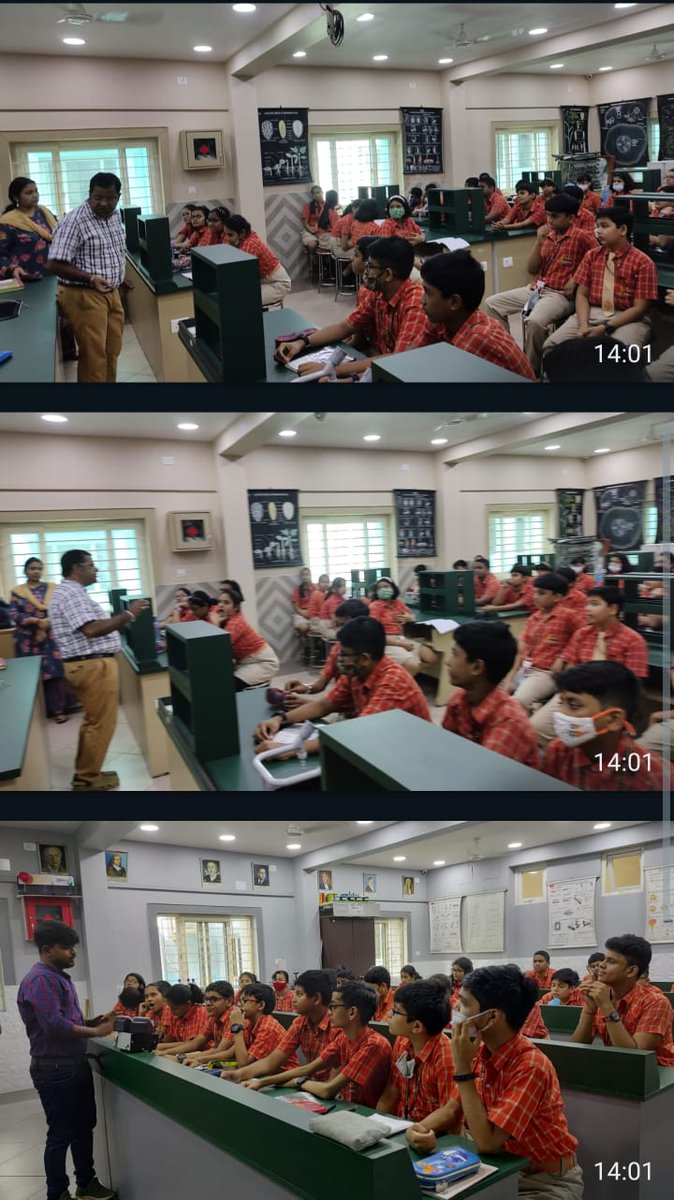 SAI_Edu_In's tweet photo. Snippets of SAIoneers engaged in intriguing experiments in their Science Laboratories Classes. Students of Class VI prepared temporary slides of onion peel cells in Bio Lab; 
#SpectrumClub                    
#ScienceandMore
#EnquiryBasedLearning https://t.co/4qjnSvm4Sh