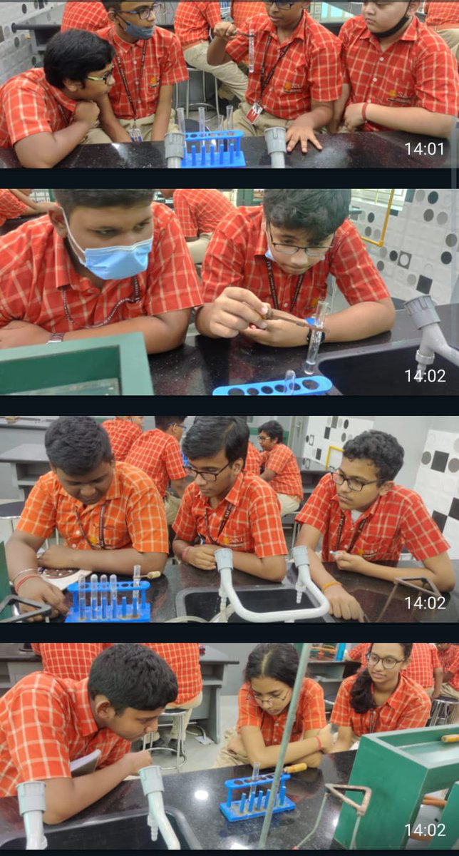 SAI_Edu_In's tweet photo. Snippets of SAIoneers engaged in intriguing experiments in their Science Laboratories Classes. Students of Class VI prepared temporary slides of onion peel cells in Bio Lab; 
#SpectrumClub                    
#ScienceandMore
#EnquiryBasedLearning https://t.co/4qjnSvm4Sh