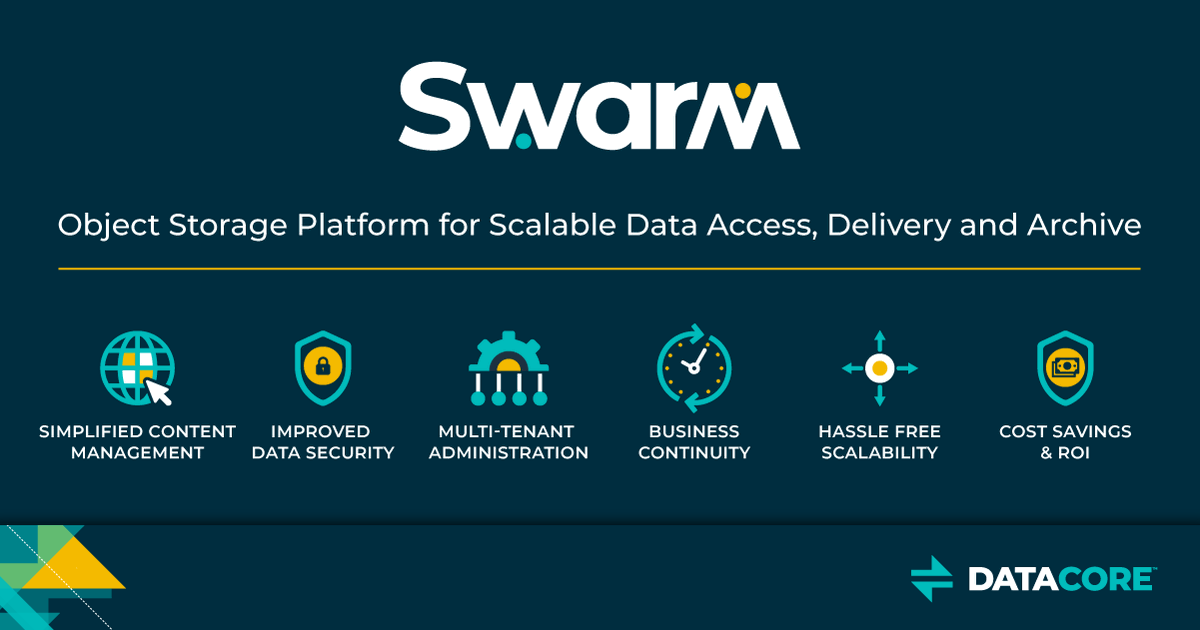 Wie löst man #Datenspeicherherausforderungen mit <a href="/DataCore/">DataCore Software</a> #Swarm?
In Unserem Swarm #Training lernt ihr wie man eine private #Cloud Umgebung erstellt. 
Meldet euch jetzt an für einen von sieben Plätzen beim Swarm DCIE Training: hubs.la/Q01q74230