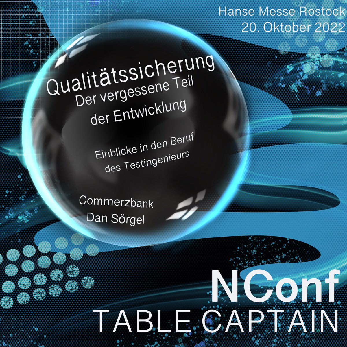 NconfeV's tweet photo. Macht euch bereit für den Table Captain:
Qualitätssicherung - Der vergessene Teil der Entwicklung mit Dan Sörgel

Holt euch euer Ticket unter https://t.co/gtZenO3BnW und kommt vorbei! 

#nconf #konferenz #festival #it #ITfestival #informatik #digital #computer #digitalesmv https://t.co/LxZ52hSqj6