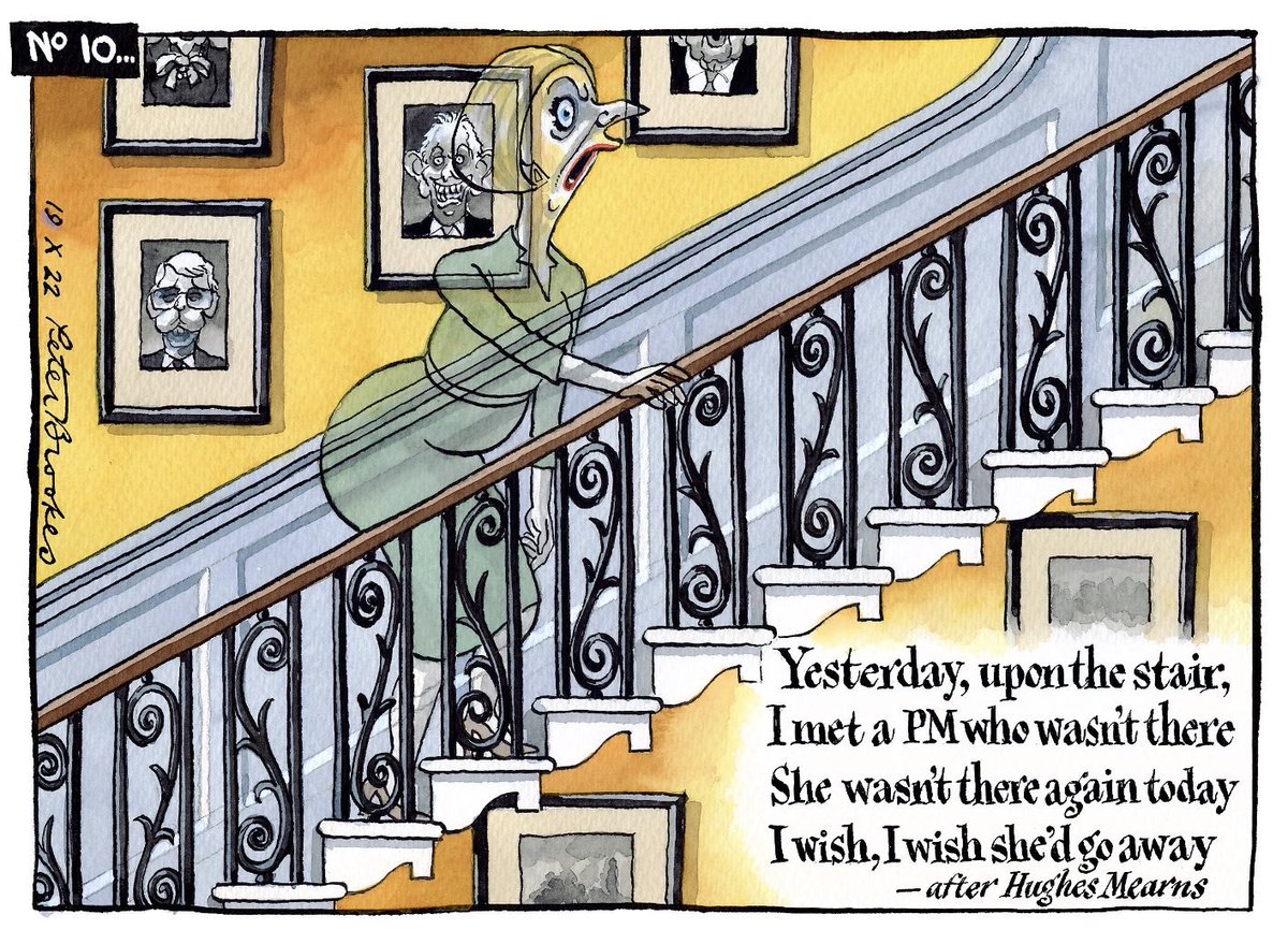 My cartoon Wednesday @TheTimes on the ghost PM. #LizTruss #Conservatives #MiniBudget