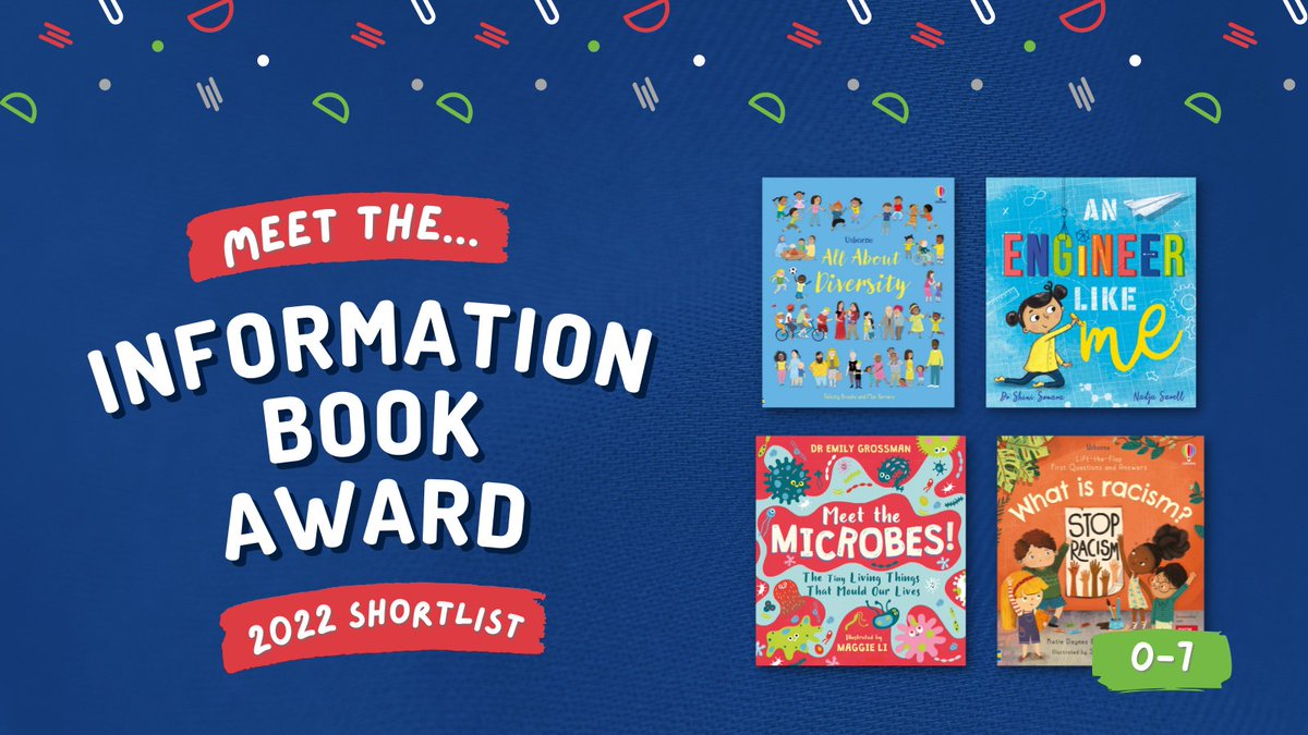 Have you discovered this year's IBA shortlist? 🏆

For ages 0-7, we have 4 brilliant books designed to help young readers learn about everything from diversity and battling racism to our human biology and the world of engineering! 🤩

WATCH ⤵️
buff.ly/3MIavVG
#IBA22