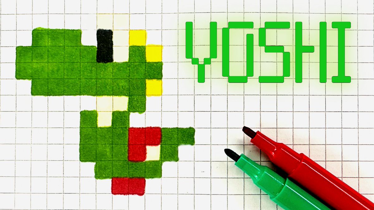 youtu.be/HS3ls9bd73I <<- CLICK THE LINK TO SEE HOW TO DRAW YOSHI - PIXEL ART #Yoshi #yoshisisland #Mario #MarioMovie #mariobros #MarioBrosMovie #pixelart #artistontwittter #speedpainting #howtodraw