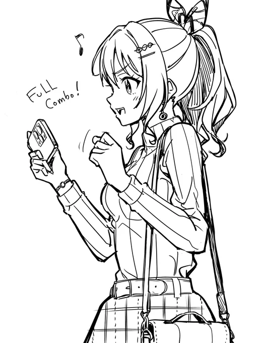落書き rough sketch
#山吹沙綾 