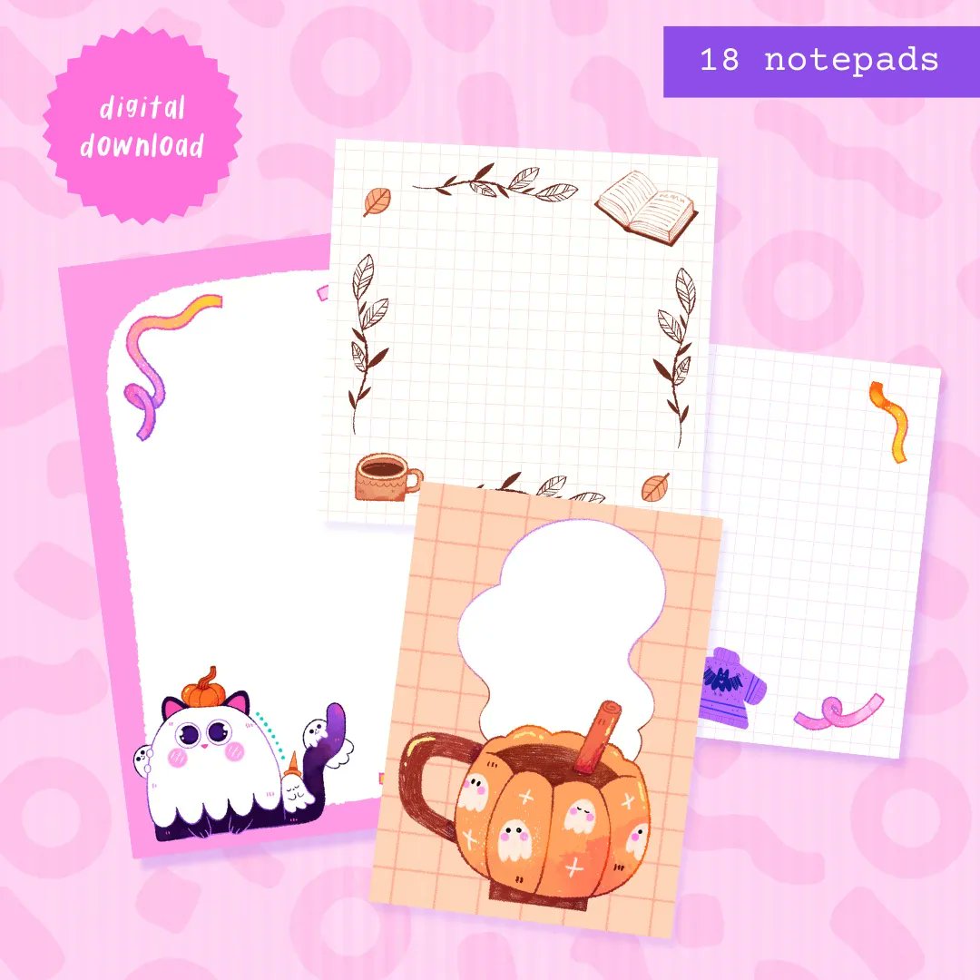 Yetitia_atelier's tweet photo. Forgot to post this here but I finally reopened my shop with lots of cute digital goodies! 🥳 You can see some examples of what's available in this post but there's actually a lot more ✨ #Halloween #cozyvibes #digitalartwork 1/2 🧵 https://t.co/lSImvqtiEf