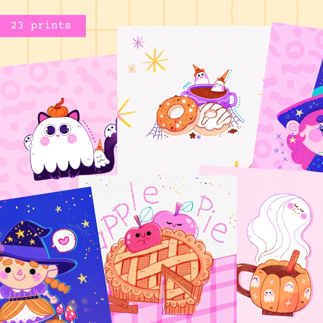 Yetitia_atelier's tweet photo. Forgot to post this here but I finally reopened my shop with lots of cute digital goodies! 🥳 You can see some examples of what's available in this post but there's actually a lot more ✨ #Halloween #cozyvibes #digitalartwork 1/2 🧵 https://t.co/lSImvqtiEf