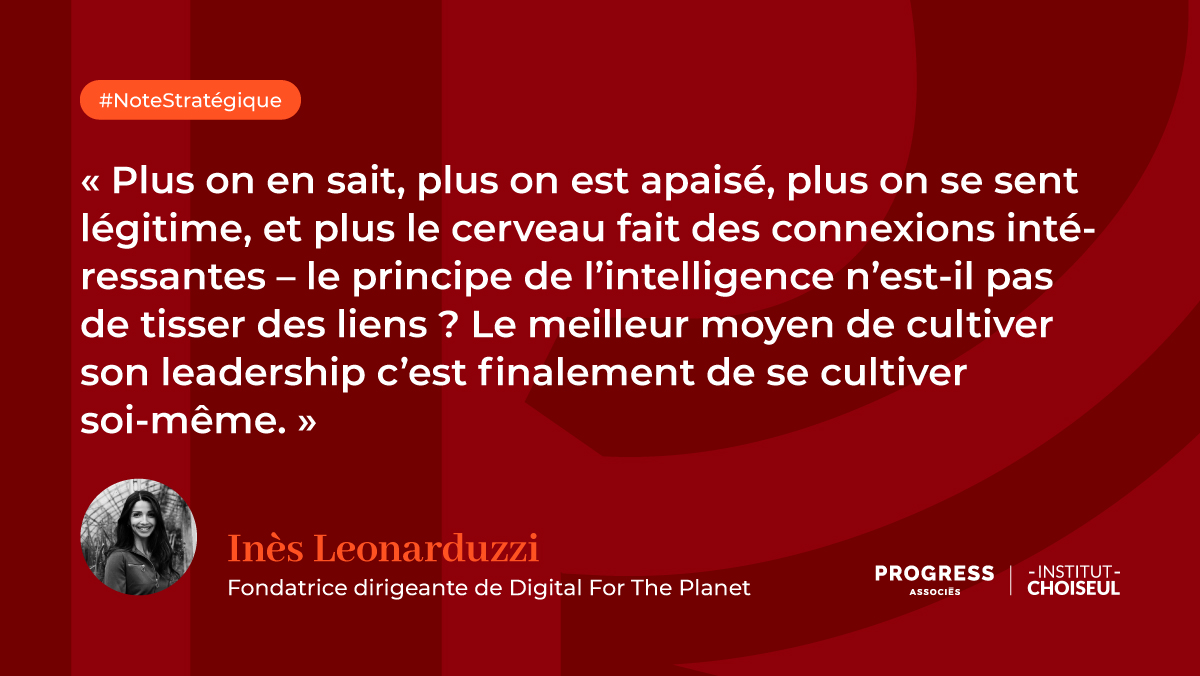 [#ParoleExpert] Notre cerveau continue de se construire toute la vie : profitons-en !
Pour Inès Leonarduzzi (<a href="/DigiForPlanet/">Digital For The Planet</a>), la curiosité intellectuelle et la capacité à associer des idées nouvelles sont la clé d'un #leadership réussi. progress-associes.com/actualites-et-…
