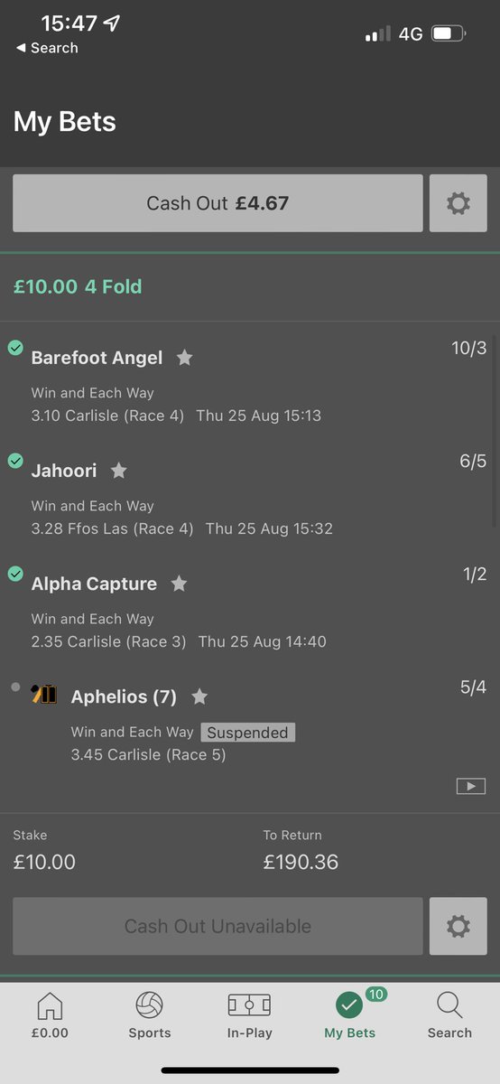 N_Ratcliff's tweet photo. Couple of my 4 fold winners in the past few months 👌🏻 https://t.co/j8p2ybY1kl